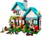 Creator 3 in 1 Cozy House Building Kit, Rebuild into 3 Different Houses, Includes Family Minifigures and Accessories, DIY Building Toy Ideas for Outdoor Play for Kids, Boys and Girls, 31139